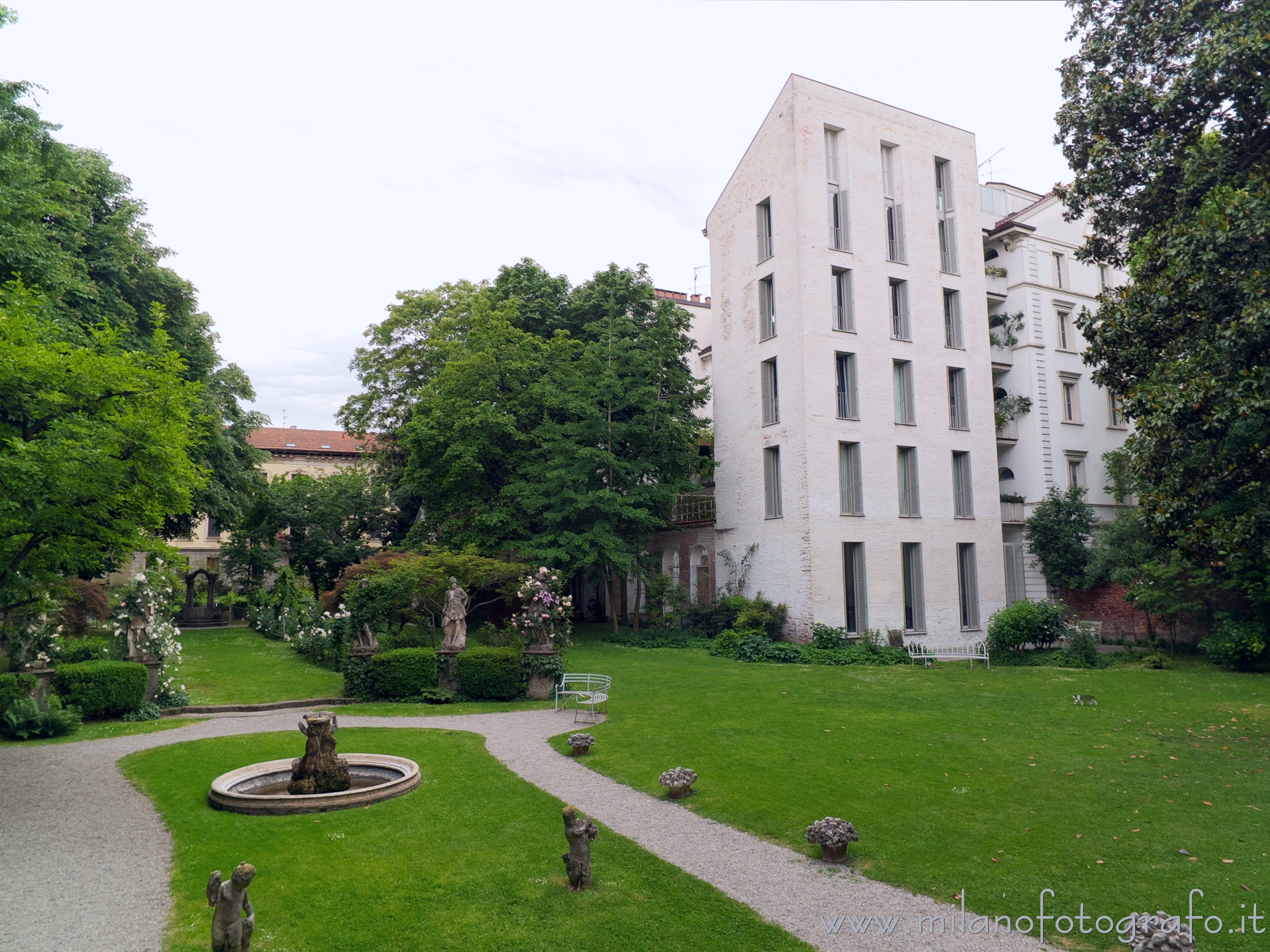 Milan (Italy) - Park of House of the Atellani and Leonardo's vineyard